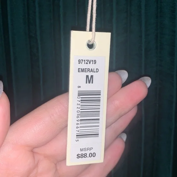 NWT Max Studio Green Accordion Pleated Midi Skirt in Size Medium - Picture 3 of 4